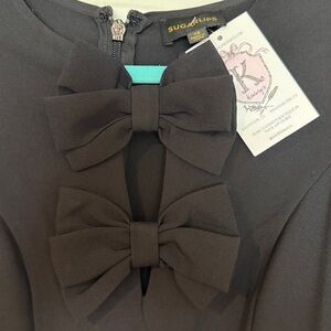 Black Bow Mini Dress